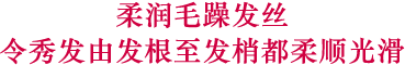 柔润毛躁发丝，令秀发由发根至发梢都柔顺光滑